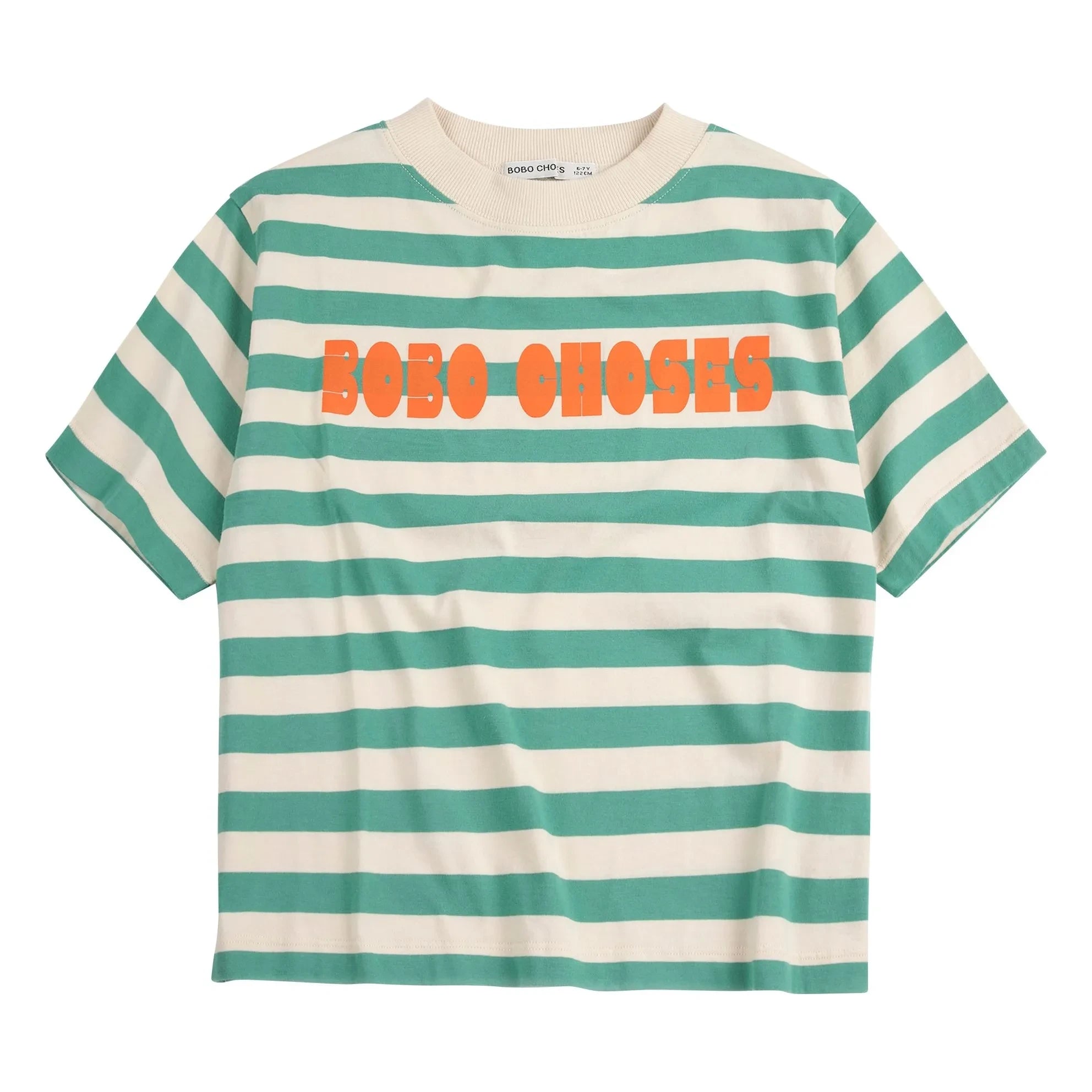 Bobo Choses - Striped Bobo Choses T-shirt | Green