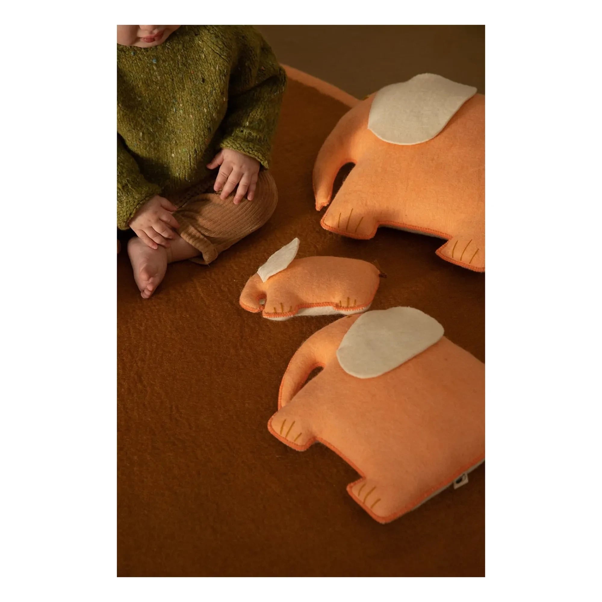Muskhane - Pasu Wool Felt Cushion | Blush