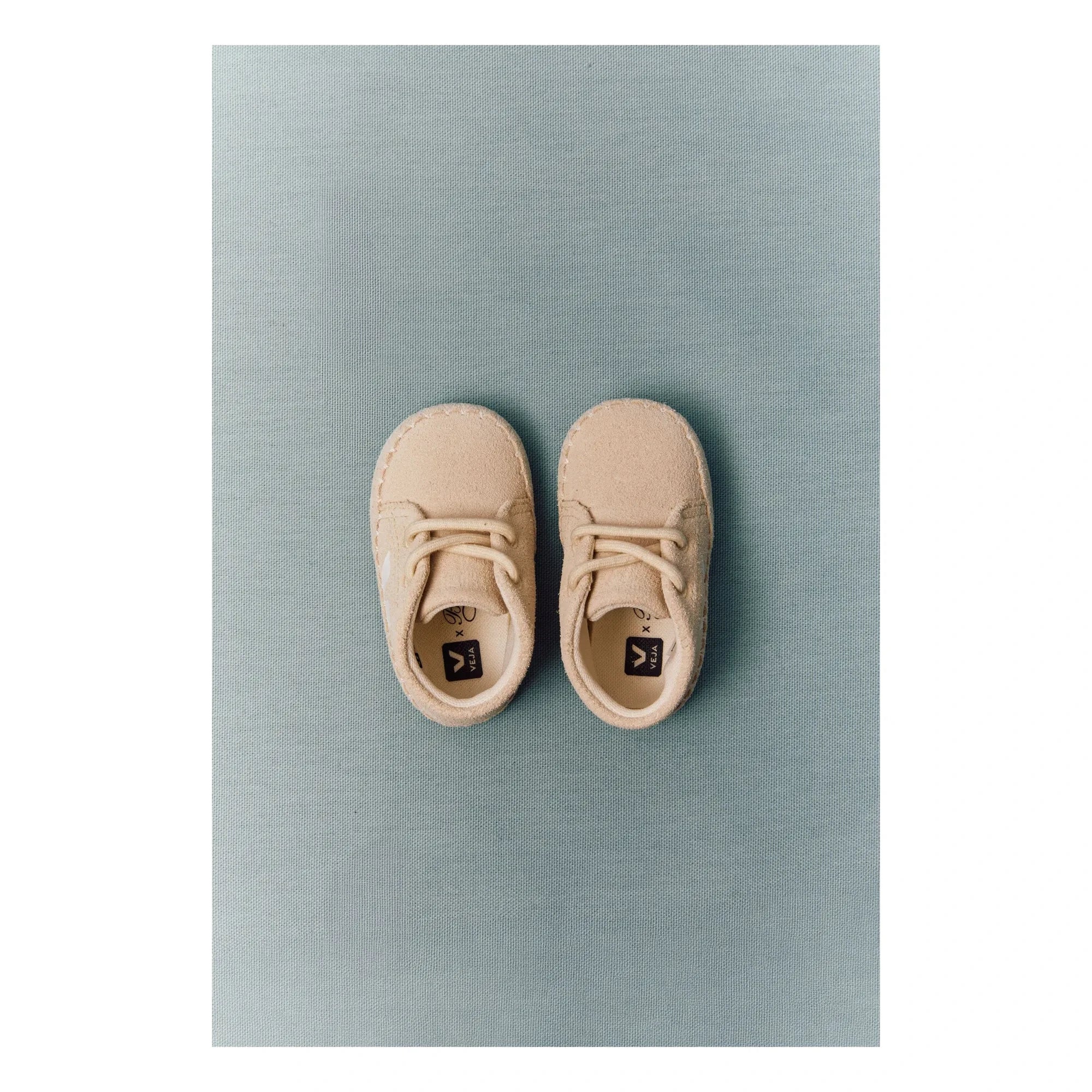 Veja - Veja x Bonpoint Baby Suede Lace-Up Sneakers | Beige