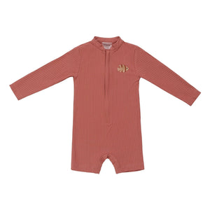 Donsje - Monoah Fish Print Swimsuit | Terracotta Red