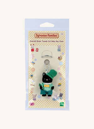 Sylvanian Families - Two-Tone Cat Keychain - Emerald