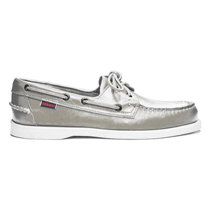 Sebago - Docksides Portland Loafers | Silver