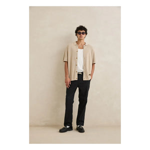 Rhythm - Textured Short Sleeve Shirt | Beige