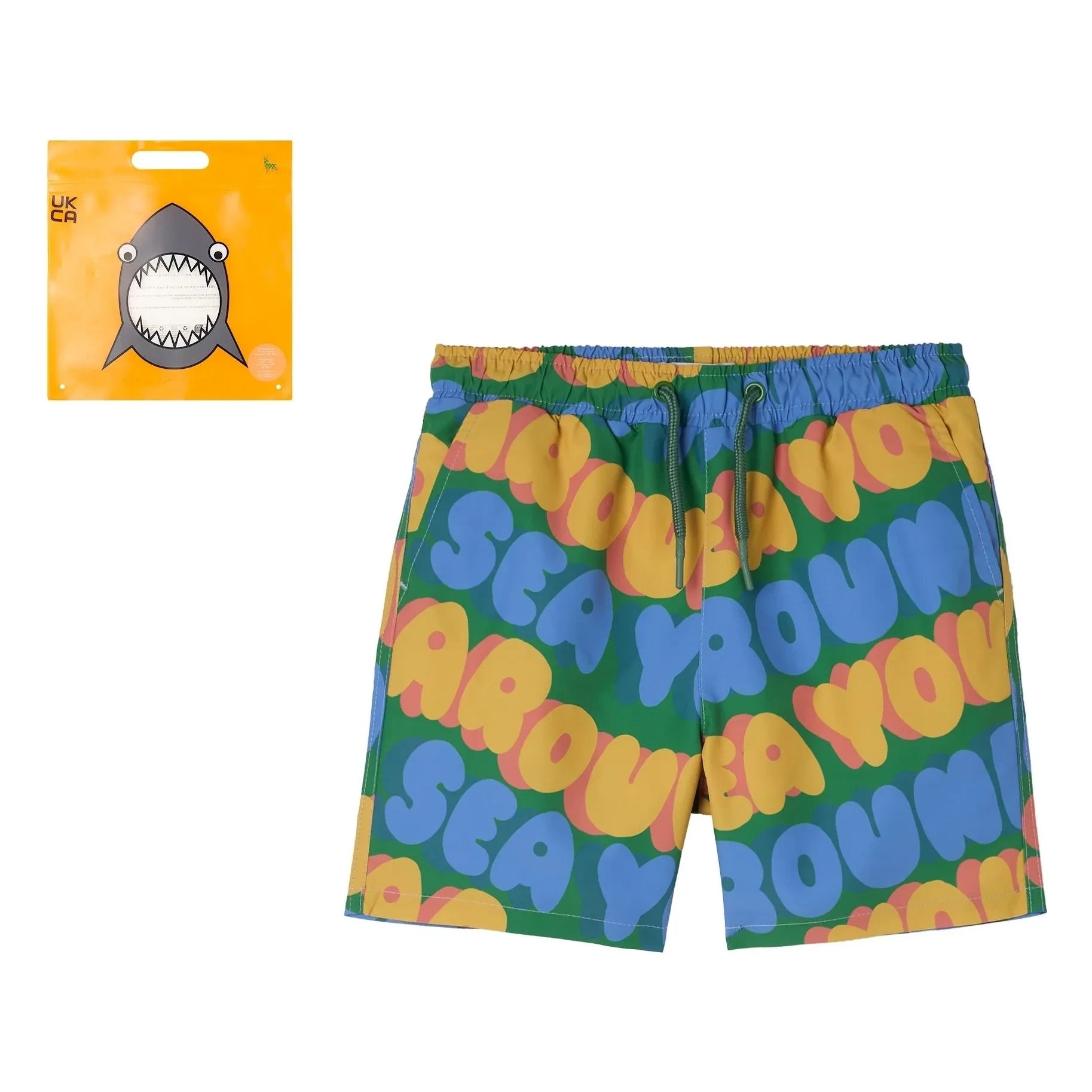 Stella McCartney Kids - See You Around Mayo Şortu | Yeşil