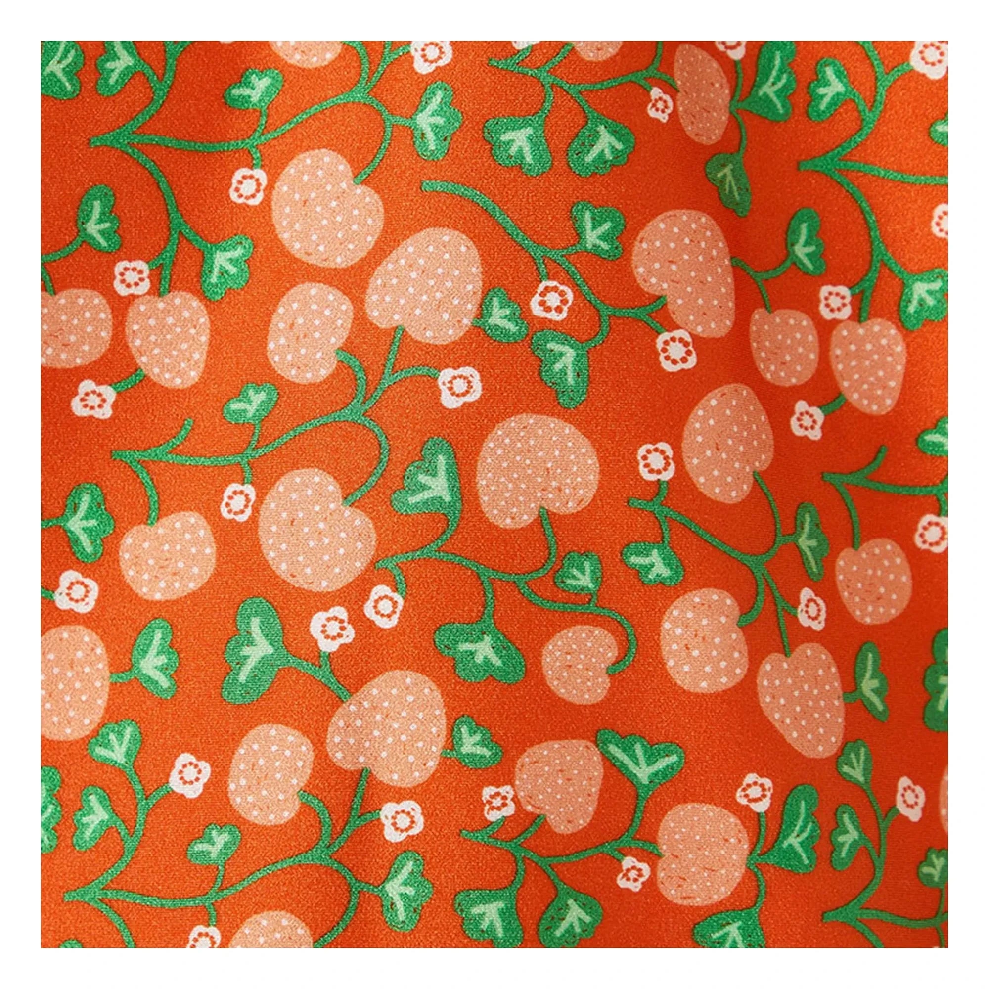 Fabula - Floral Pattern Long Sleeve Swimsuit | Orange