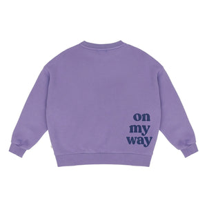 Jenest - Bo On My Way Organic Cotton Sweatshirt | Purple