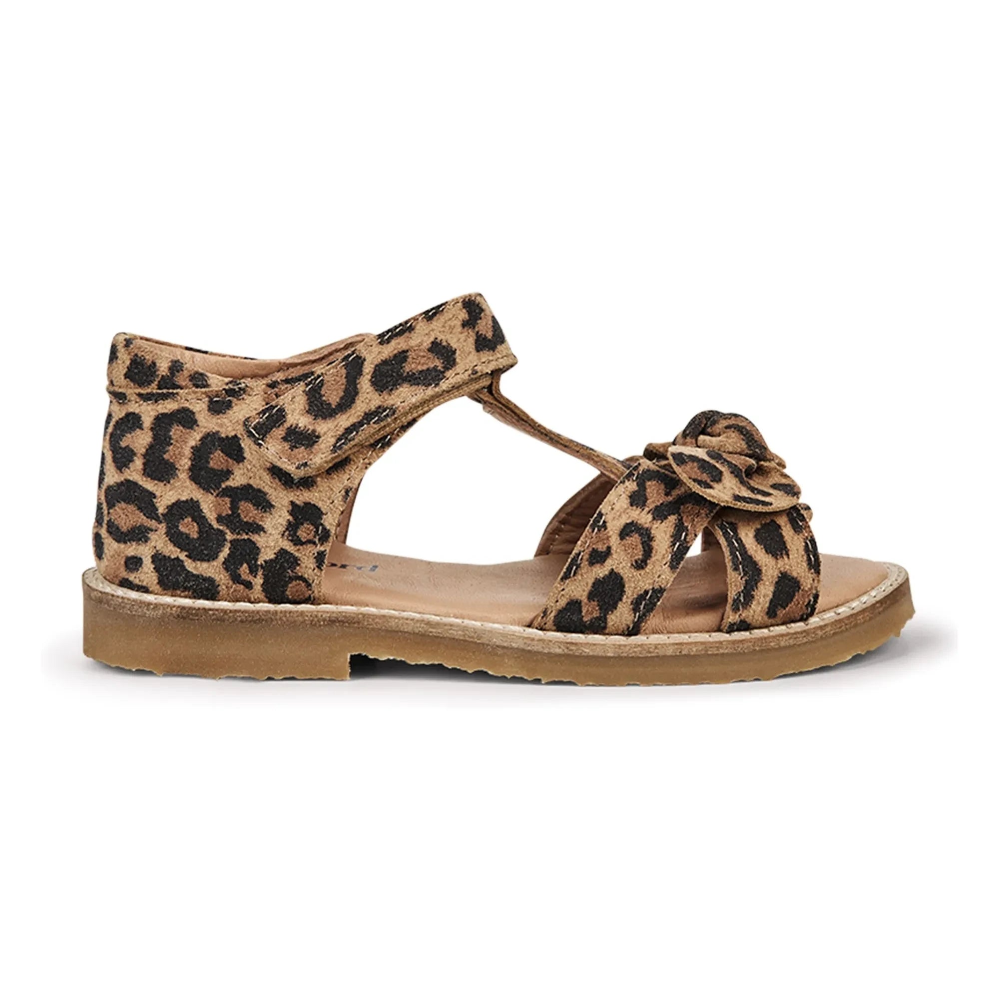 Petit Nord - Leopar Fiyonklu Sandalet | Kahverengi