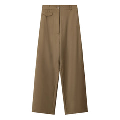 Cordera - Virjinal Wool Tailored Pants with Pockets | Camel