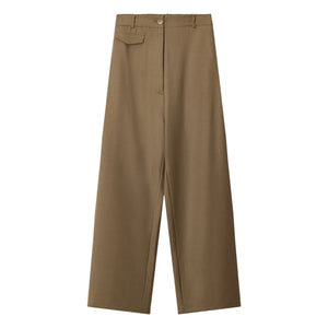 Cordera - Virjinal Wool Tailored Pants with Pockets | Camel