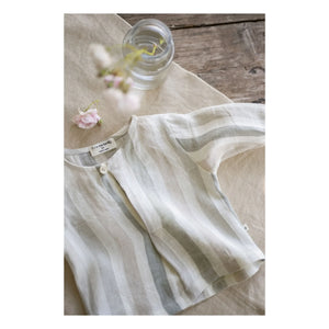 1+ in the family - Casavells Striped Linen Shirt | Ecru