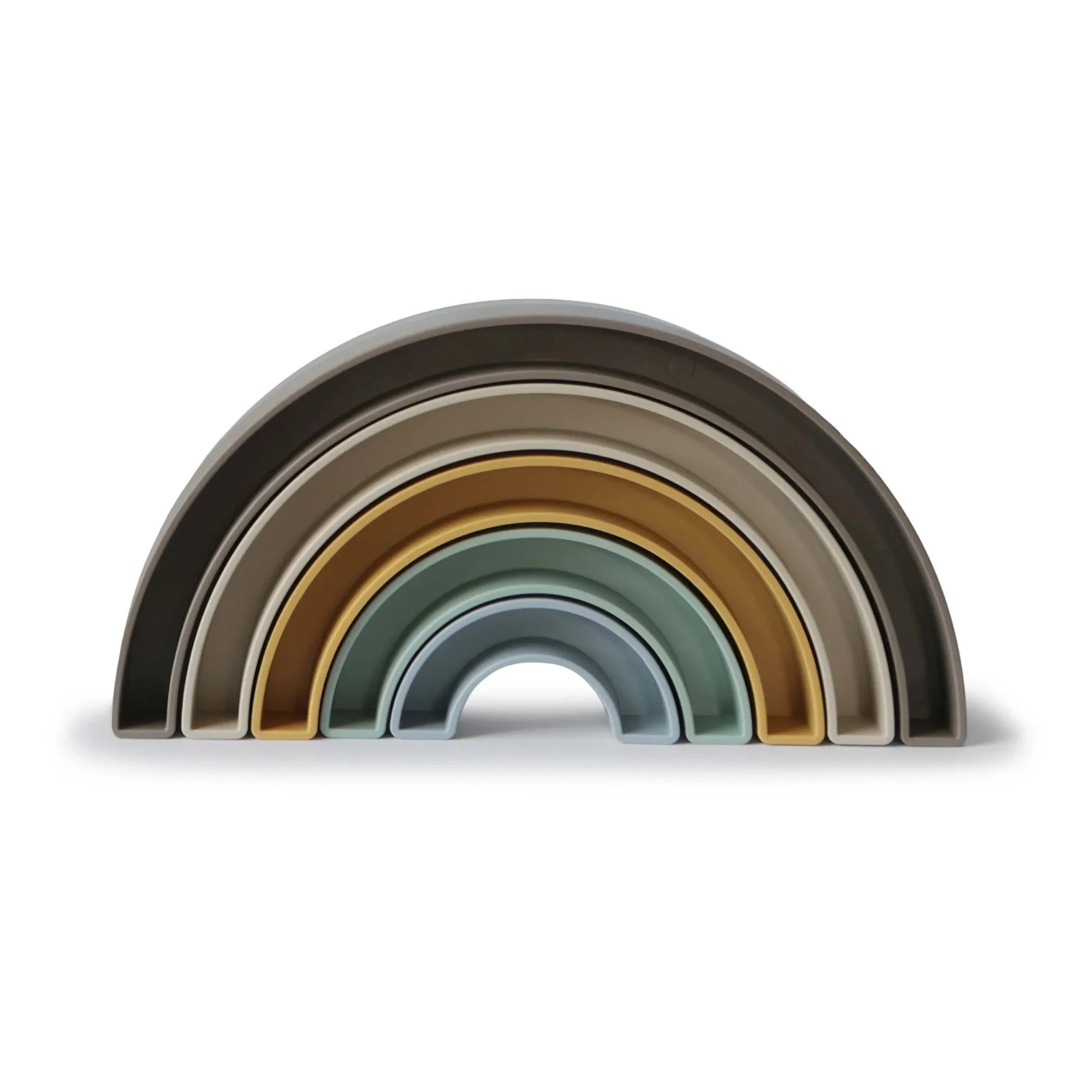 Mushie - Stackable Rainbow | Dark Gray