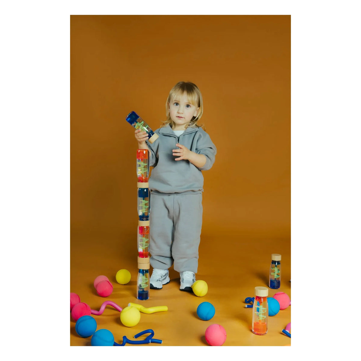 Petit Boum - Spiral sensory bottle | Blue
