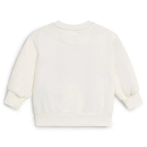 The New Society - Baby Smile Sweatshirt | White