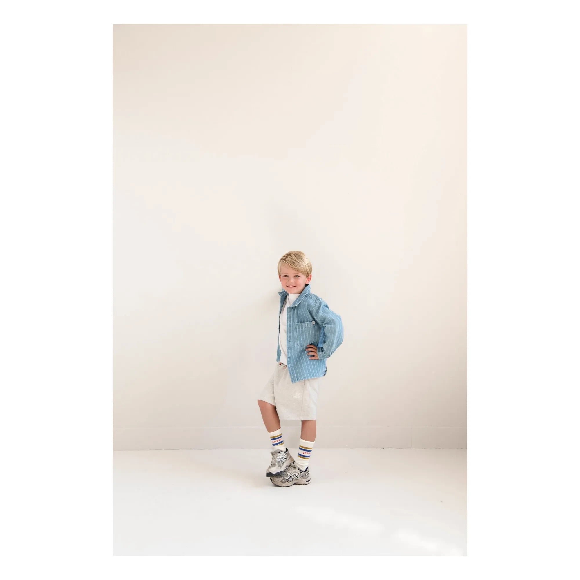 Jenest - Xavi Organic Cotton Shorts | Light gray