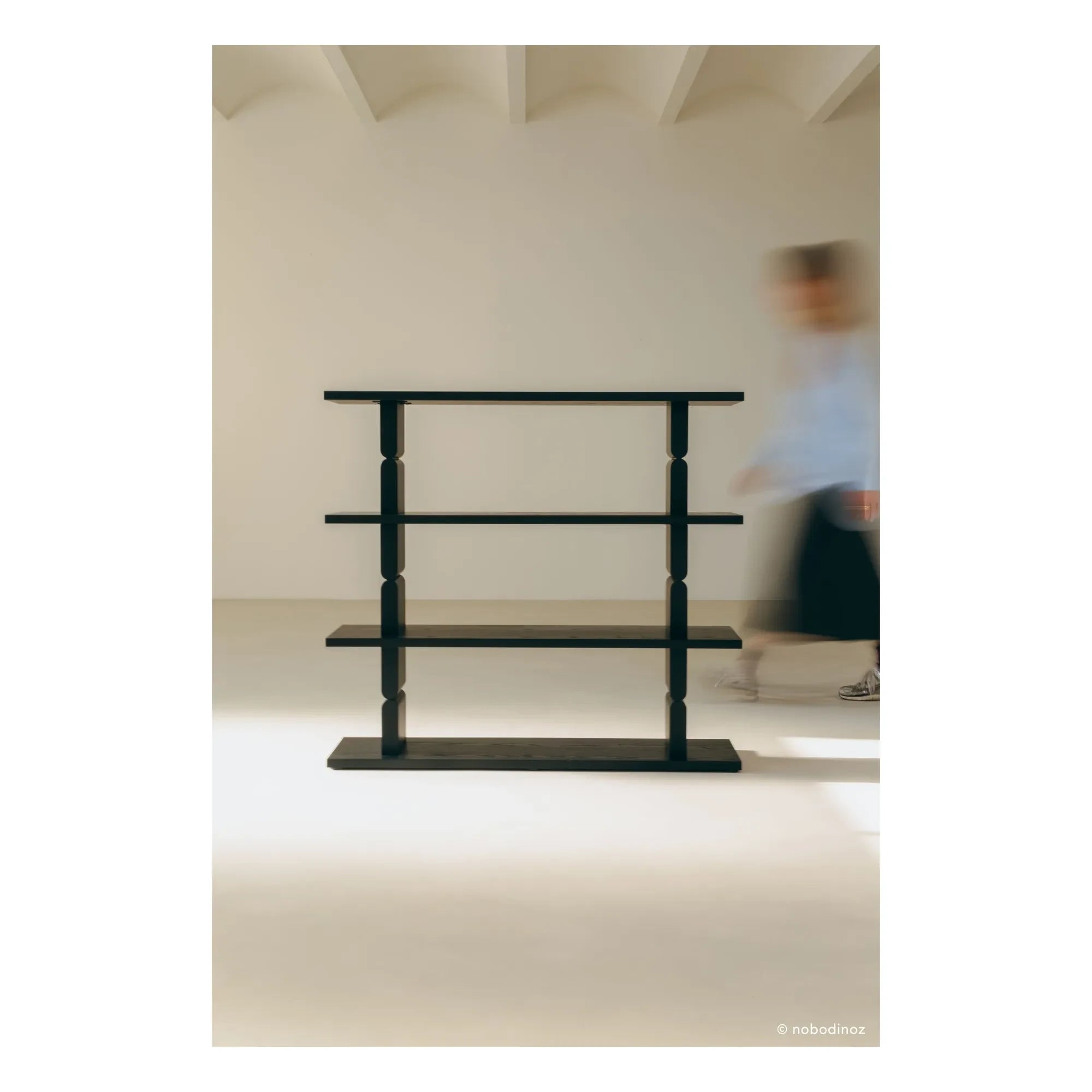 Nobodinoz - Noon Painted Wooden Bookshelf | Black