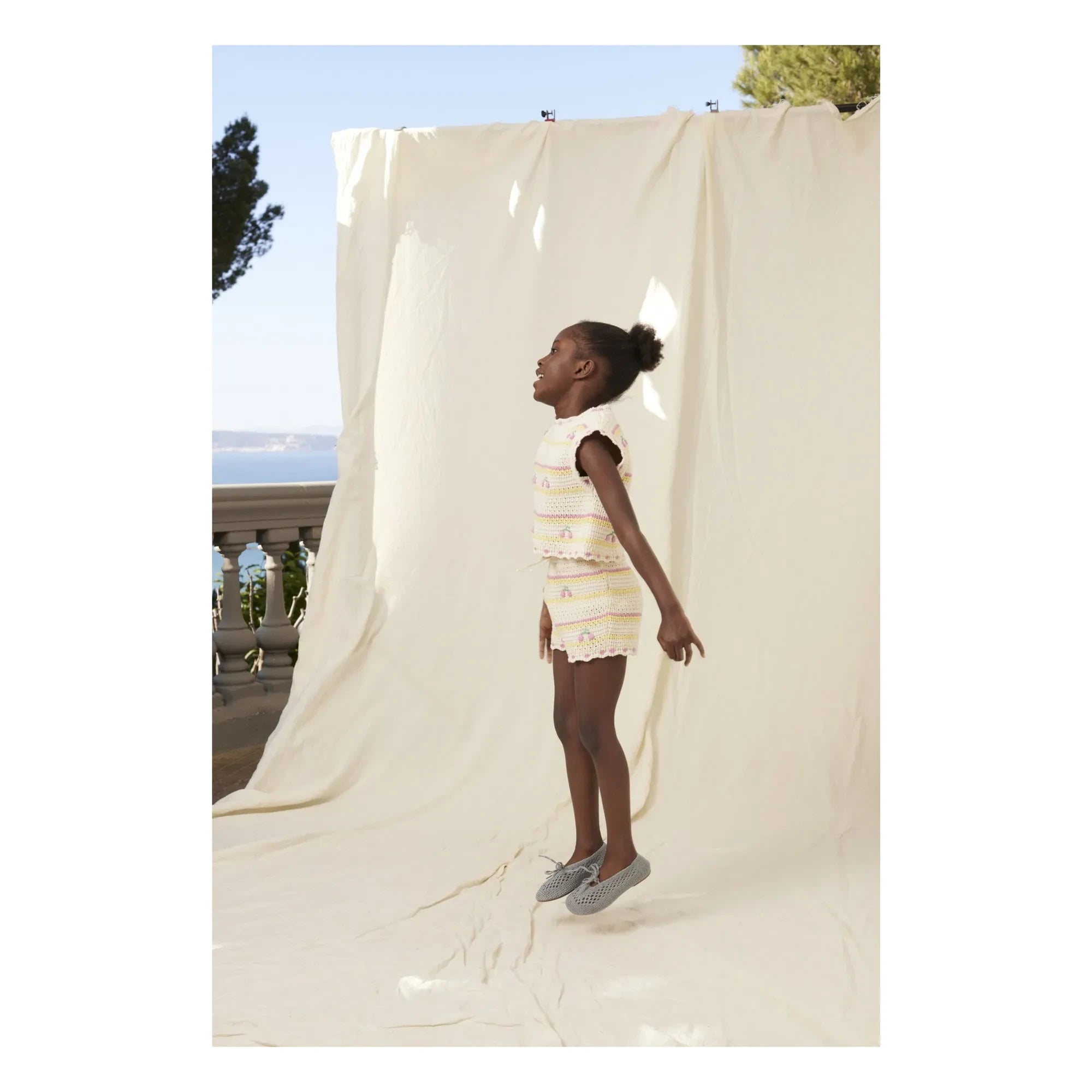 Bebe Organic - Short Crochet Paloma Cherry Organic Cotton | Ecru
