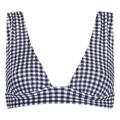 Anja Paris - L'Ensorcelant Vichy Bikini Top | Navy Blue