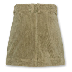AO76 - Anka Velvet Skirt | Olive Green