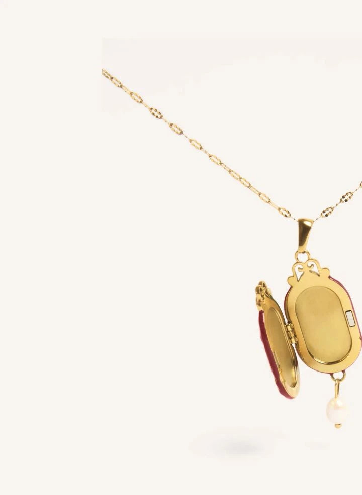 Palas - “Le Secret” Long Necklace | Red