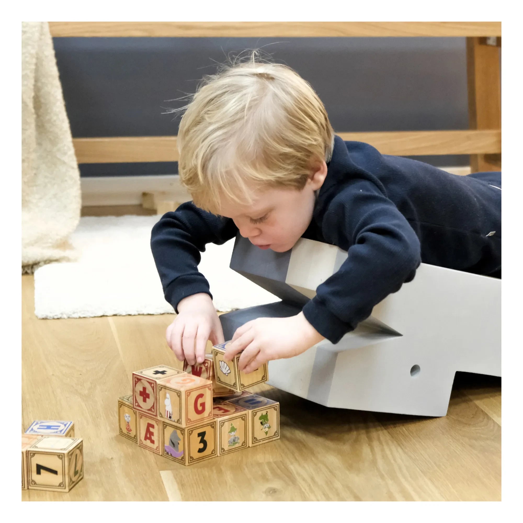 BObles - Crocodile EVA Rolling Furniture | Blue