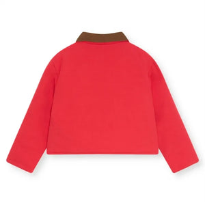 The New Society - Flint Organic Cotton Jacket | Red