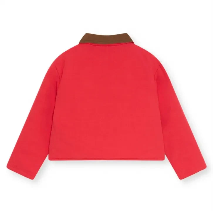 The New Society - Flint Organic Cotton Jacket | Red