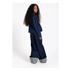 Finger in the nose - Crush Short Denim Shirt | Raw denim