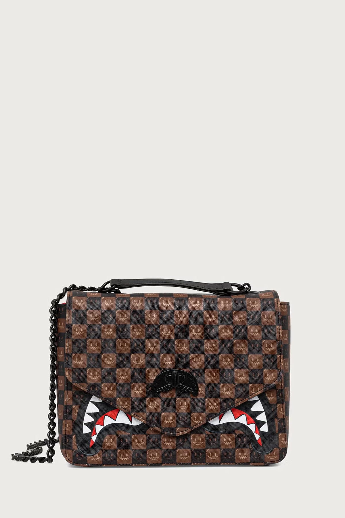Sprayground - Brown Adjustable Strap Bag with Sharks in Paris 910B9310NSZ
