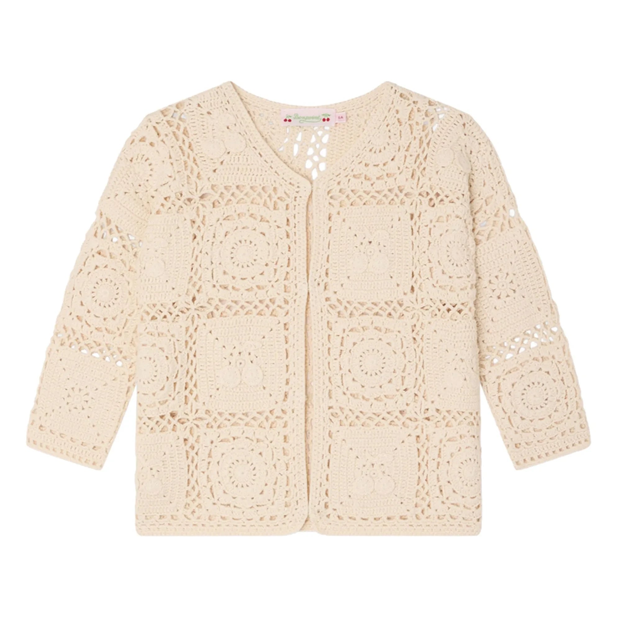 Bonpoint - Léa-Marie Crochet Cardigan | Ivory