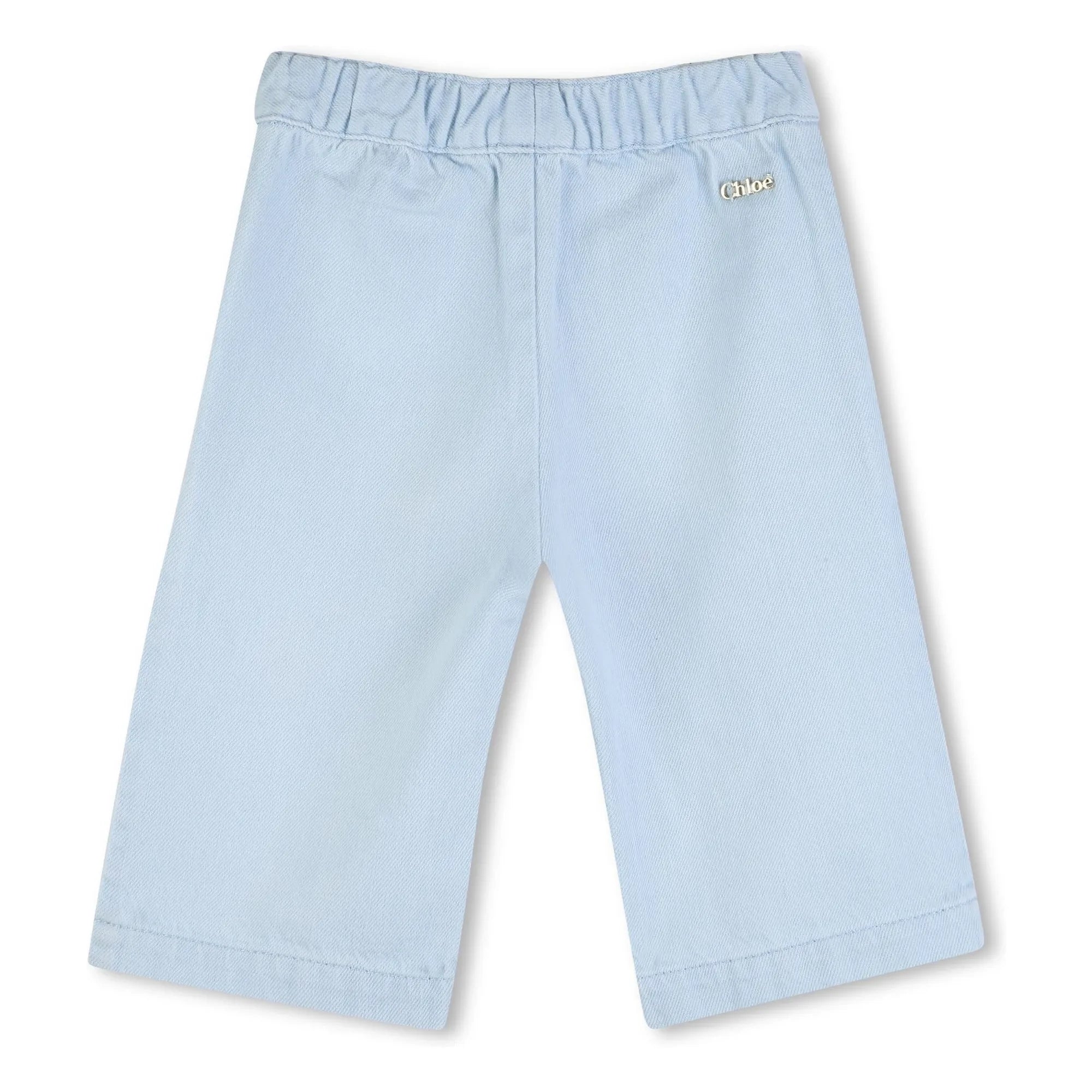 Chloé - Embroidered Denim Pants | Blue