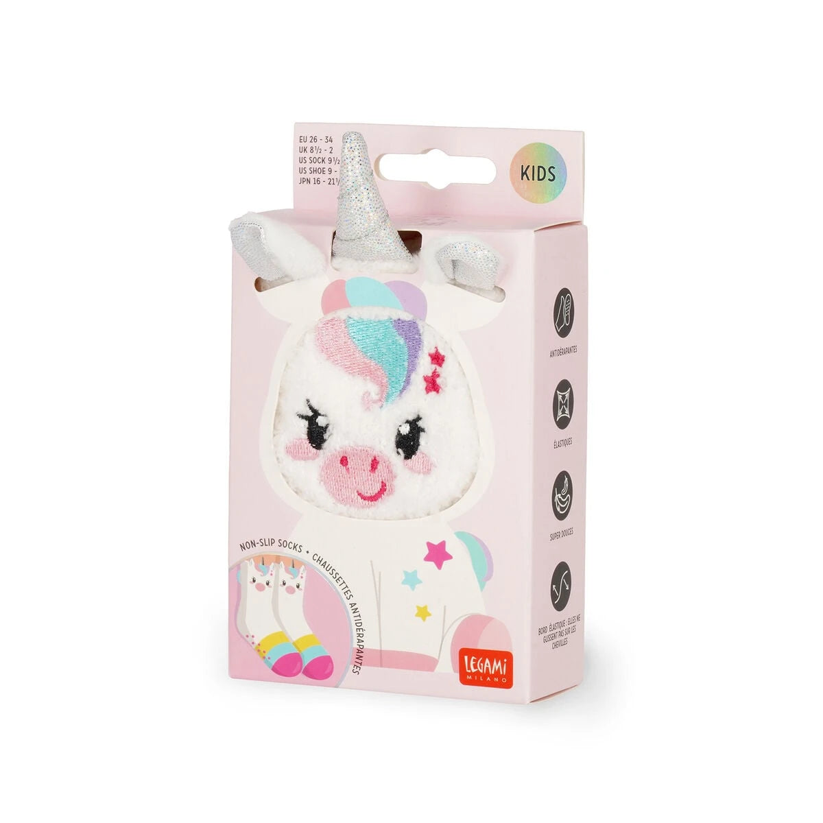 Legami - Non-Slip Unicorn Kids Socks - Perfect Match!