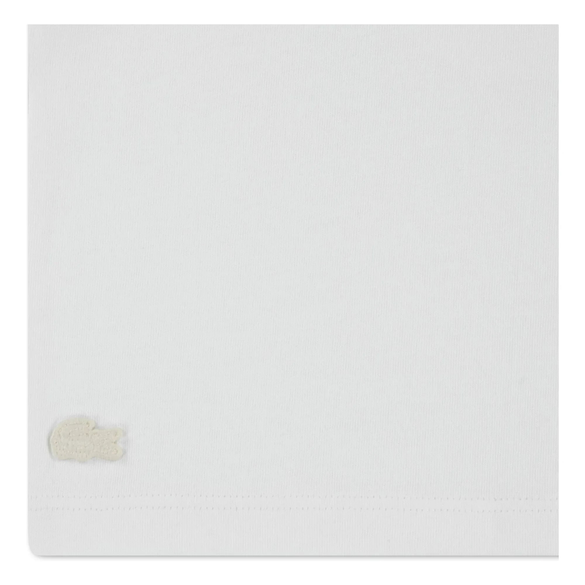 Lacoste - T-shirt with L Contrast Collar Organic Cotton | Off-White