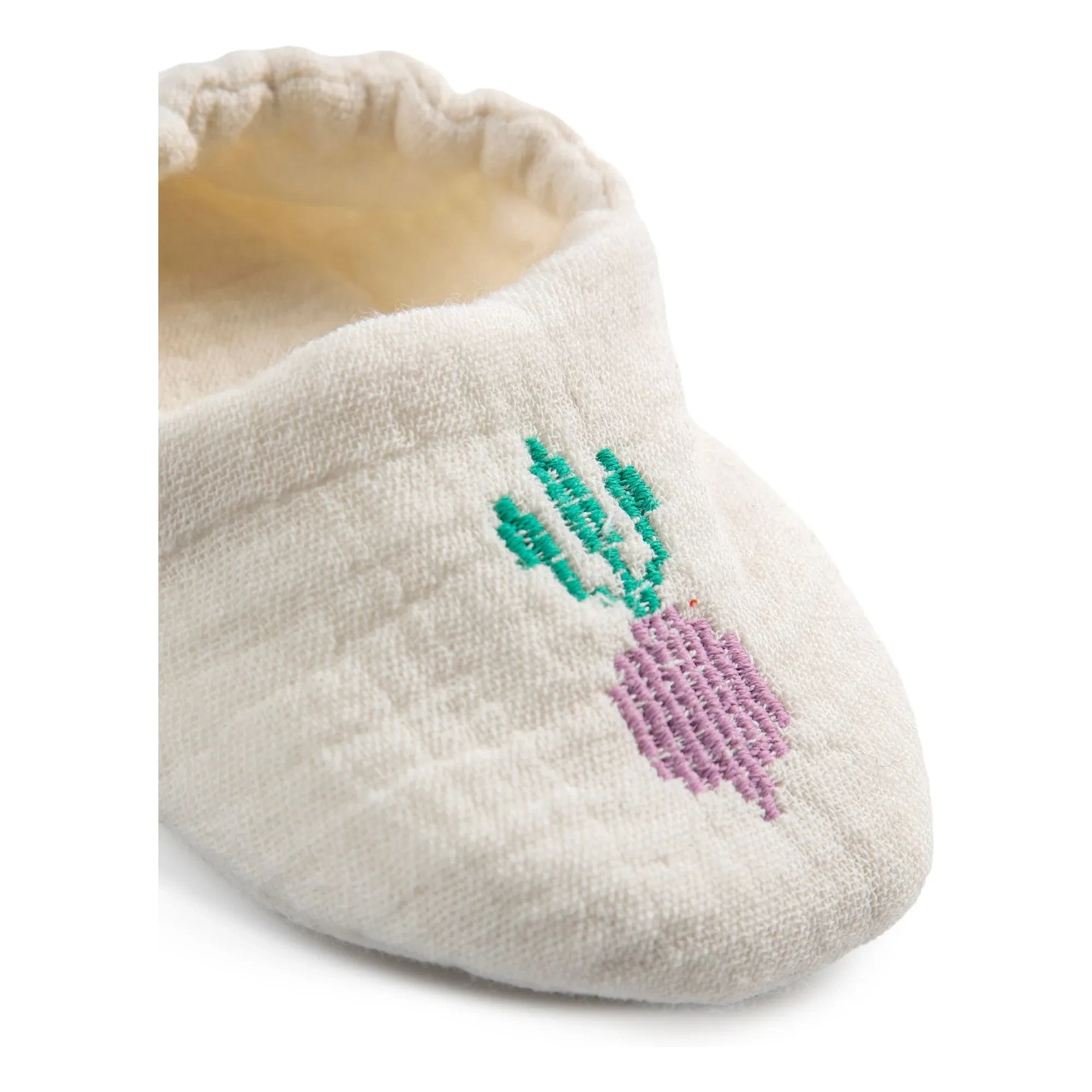 Bobo Choses - Organic Cotton Turnip Slippers | White