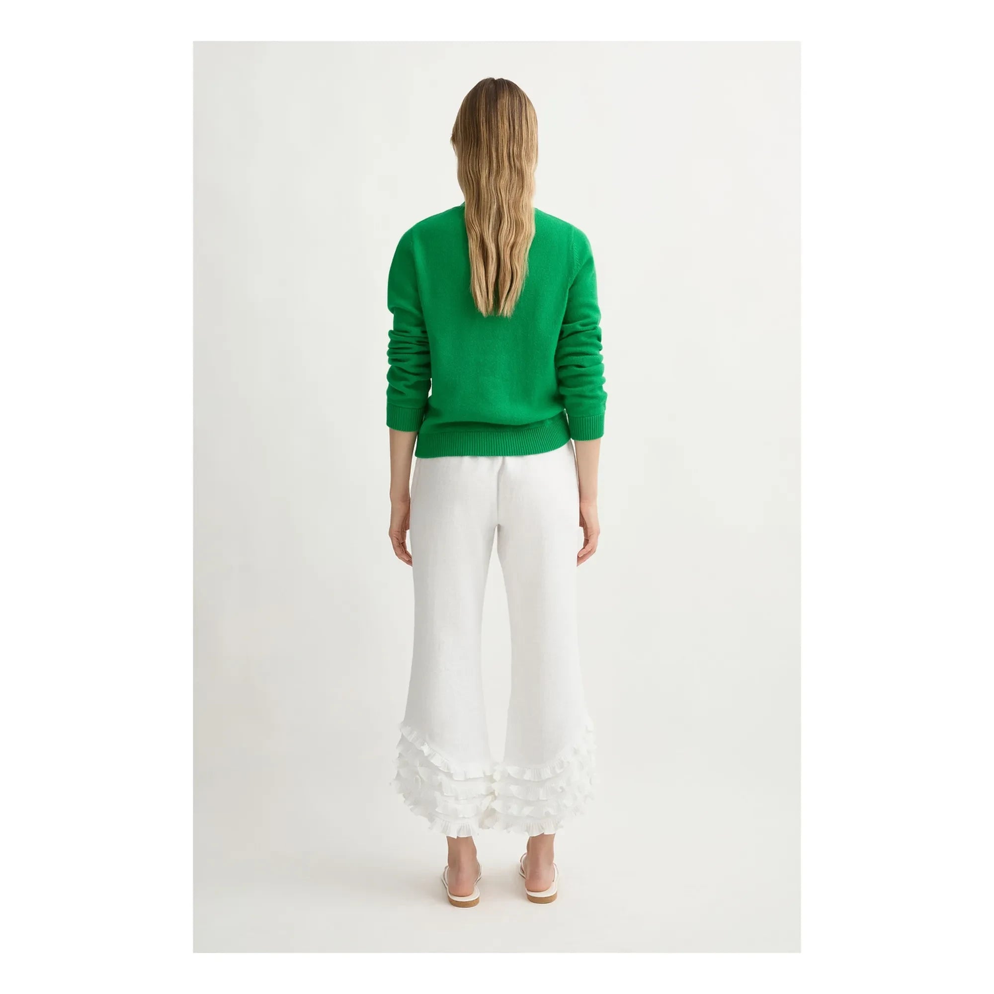 Posse - Florence Linen Pants | White - Ivory