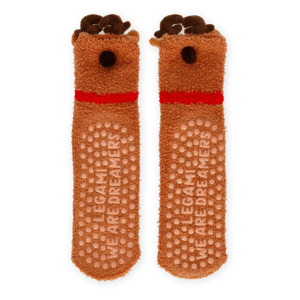 Legami - Reindeer Non-Slip Socks Adults - A Perfect Fit!