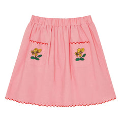 The Campamento - Floral Skirt | Candy Pink
