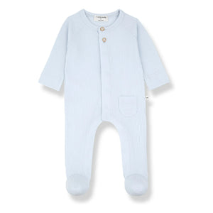 1+ in the family - Ribbed Pajama Pau | Light Blue