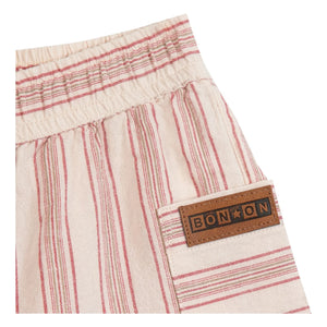 Bonton - Lois Baby Striped Shorts | Cream