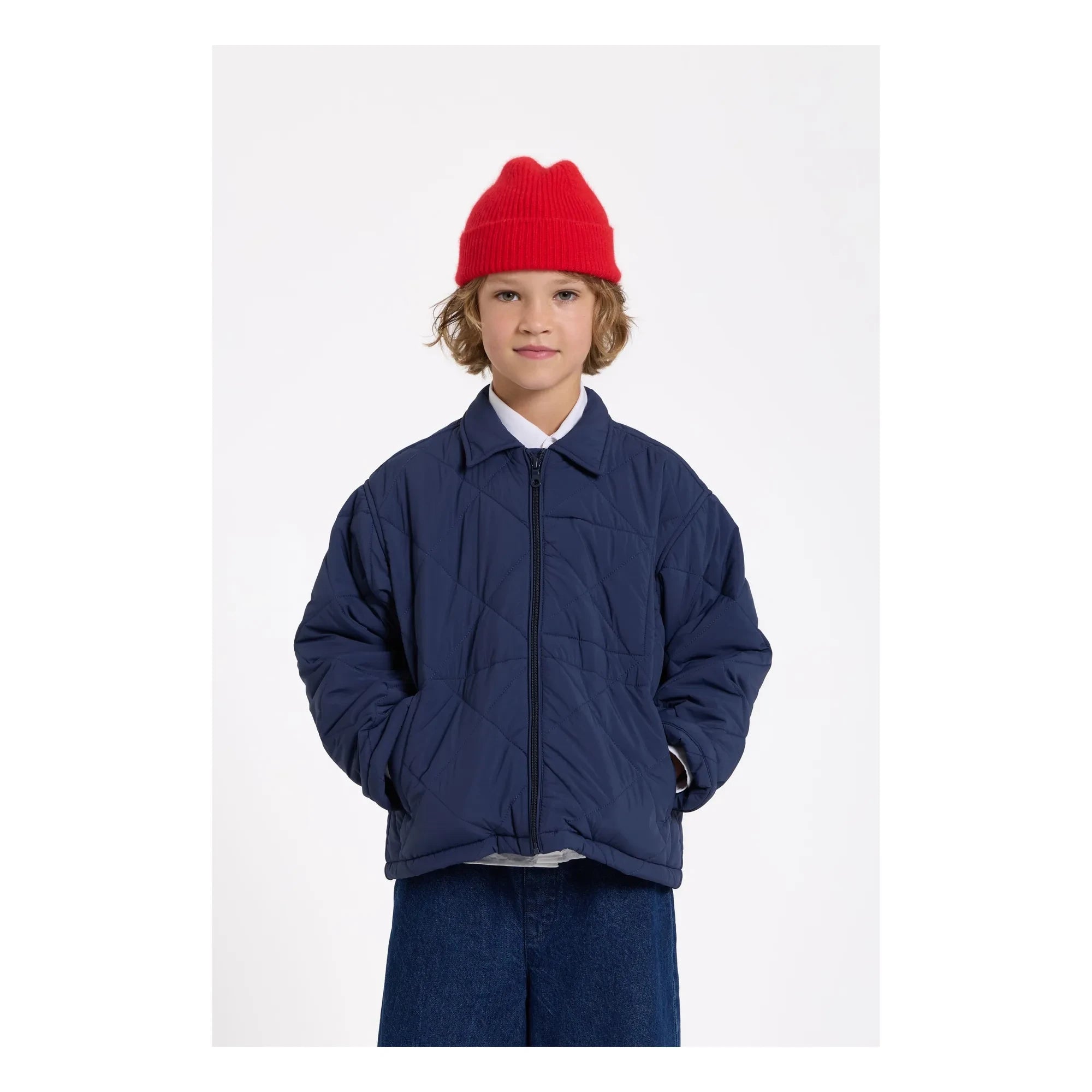 Smallable Kid - Sonny Quilted Jacket | Navy Blue