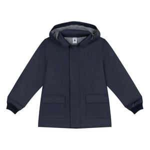 Petit Bateau - Iconic Raincoat Made from Recycled Fibers | Navy Blue