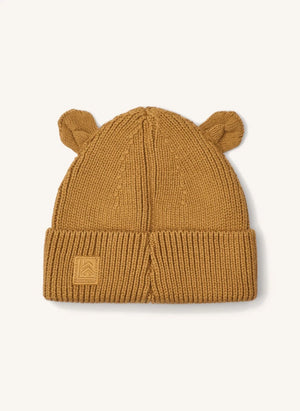 Liewood - Gina Bear organic cotton beaded hat | Caramel