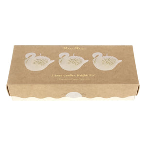 Meri Meri - Swan Mum Sets - 3'lü Set | Ecru
