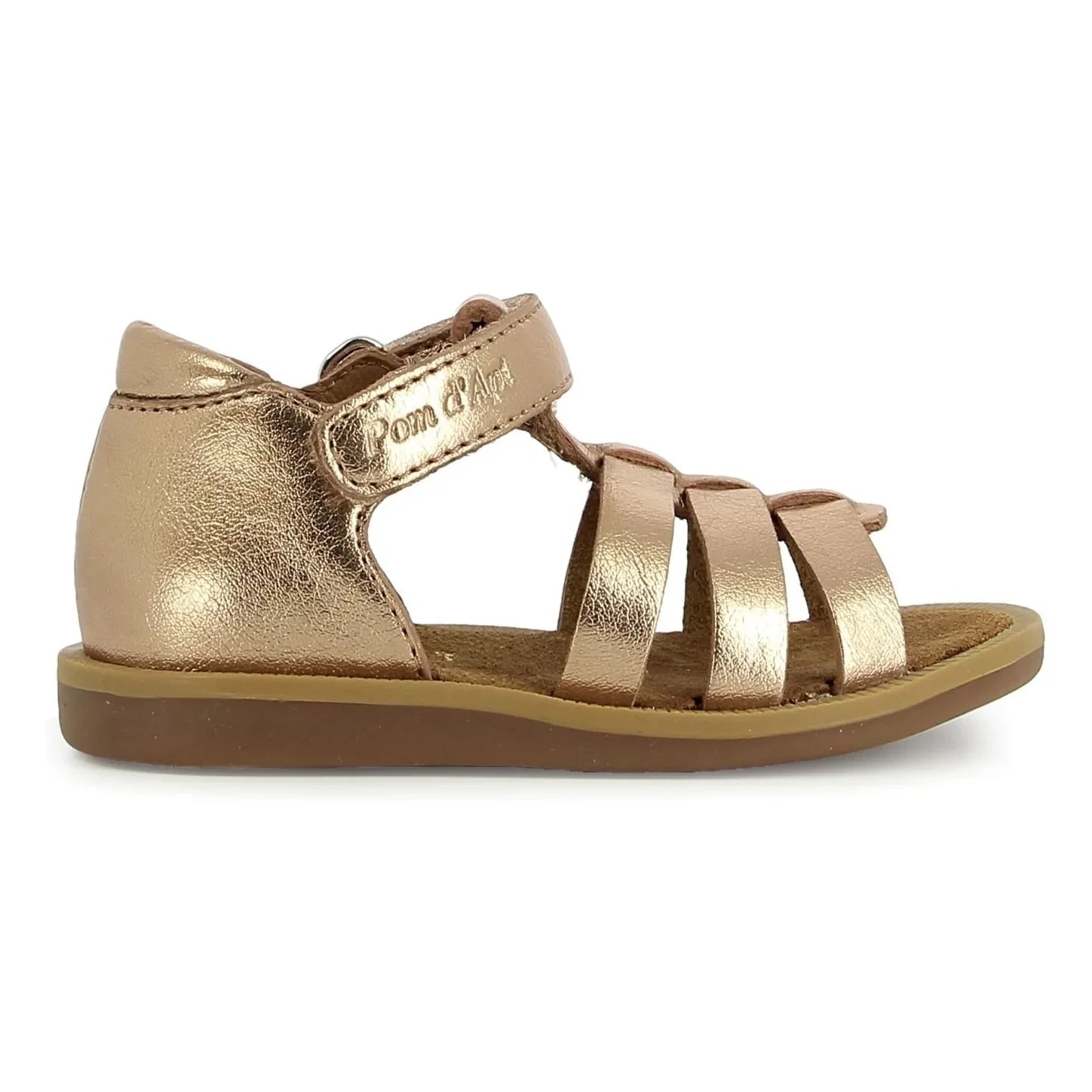 Pom d'Api - Air Pur Strap Metallic Sandals | Copper Red