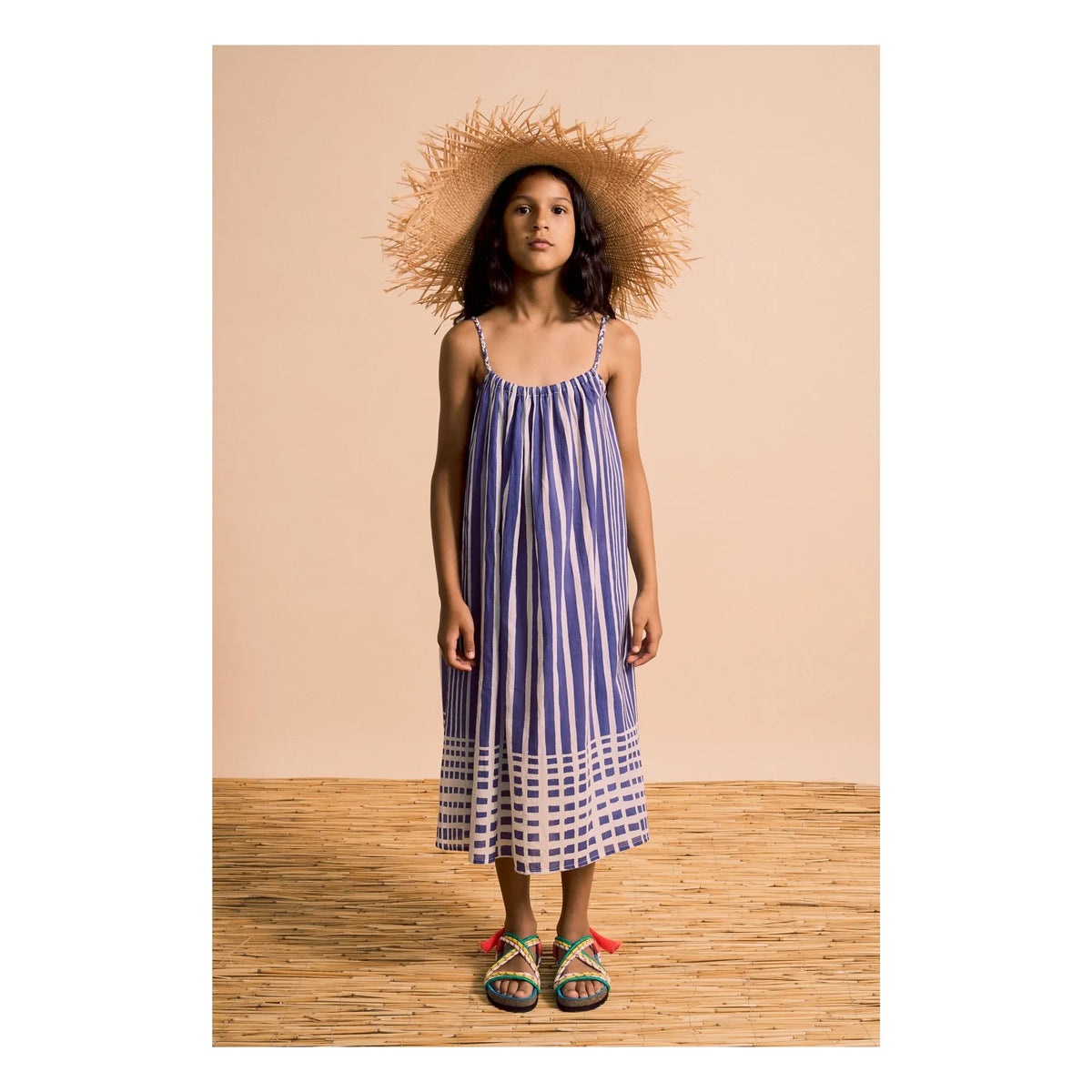 Maison Mangostan - Striped Dress | Blue