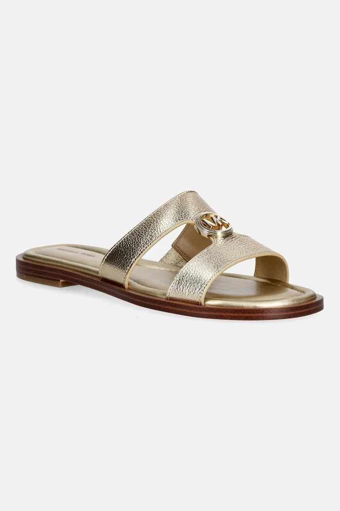MICHAEL Michael Kors Kadın Deri Erin Flat Sandalet