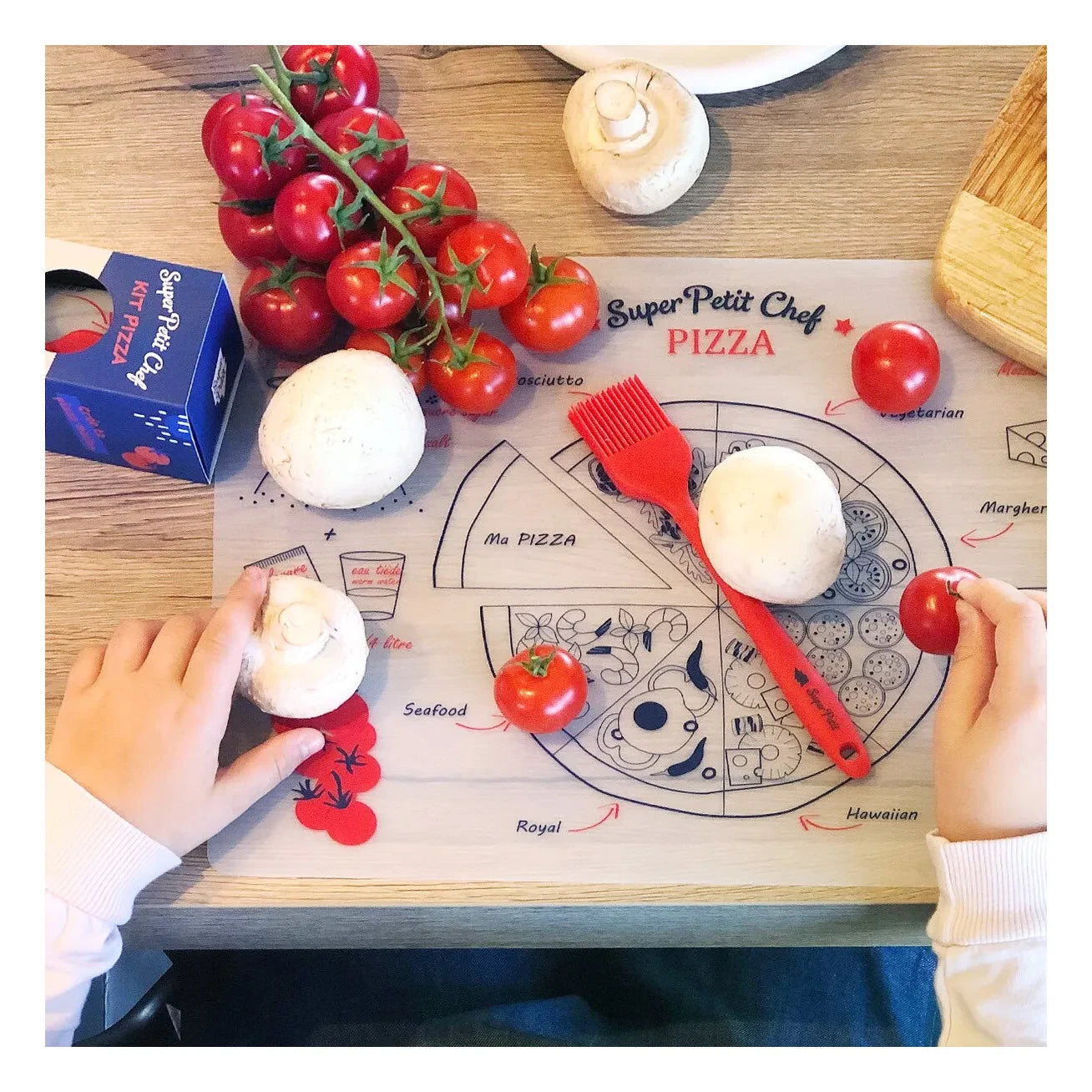 Superpetit - Patterned American Service Set - Pizza Set
