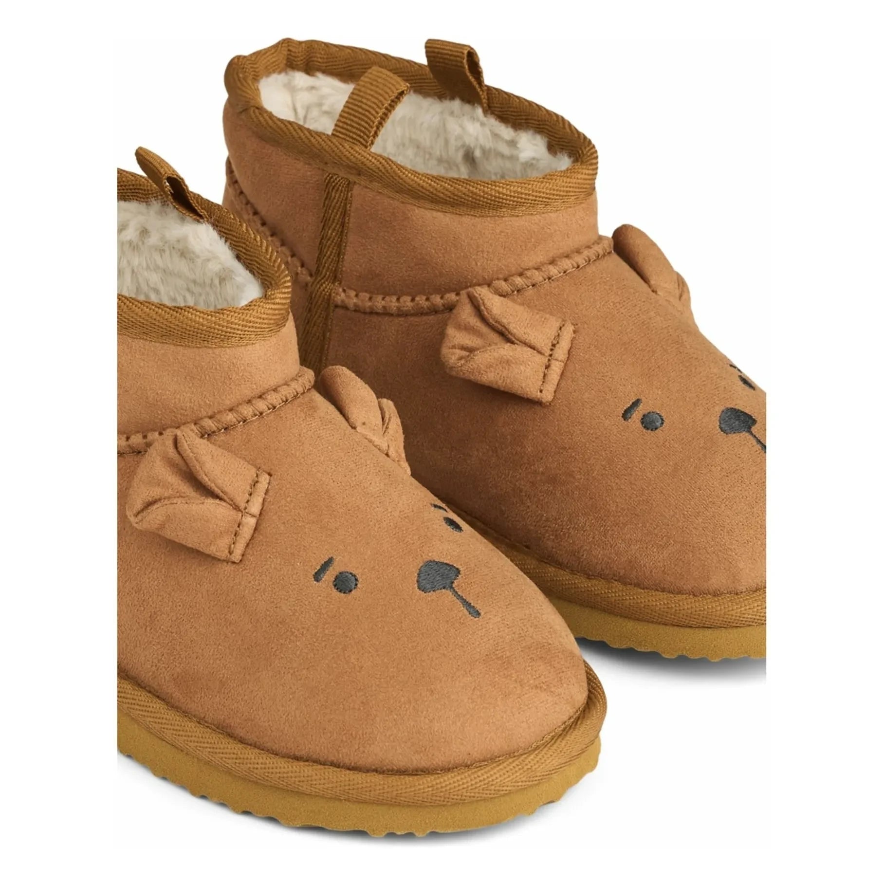 Liewood - Alban Bear Recycled Linen Shoes | Brown