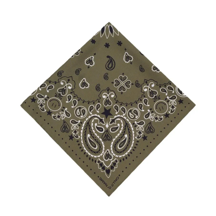 Call it by your name - Bandana Small Etoile Soie | Haki