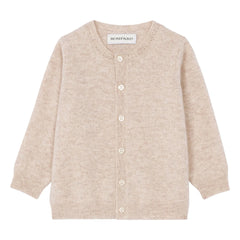 Bompard - Mini Cashmere Cardigan | Heather Beige