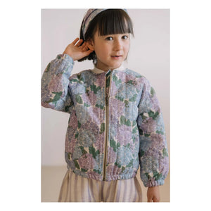 Studio Bohème - Léon Flowers Organic Cotton Bomber Jacket | Purple